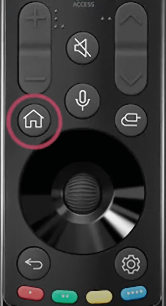 select home button lg smart tv