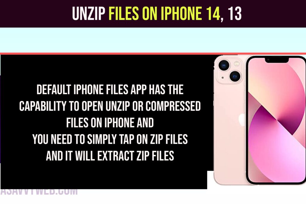 How to UnZip Files on iPhone 14,
