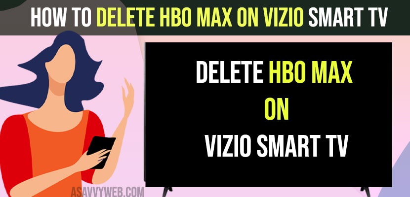 Delete HBO Max on VIZIO Smart TV