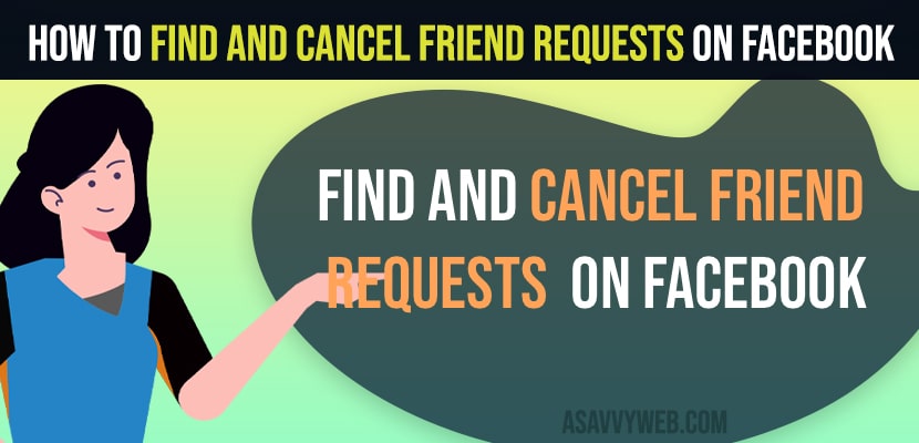 Find and Cancel Friend Requests on Facebook