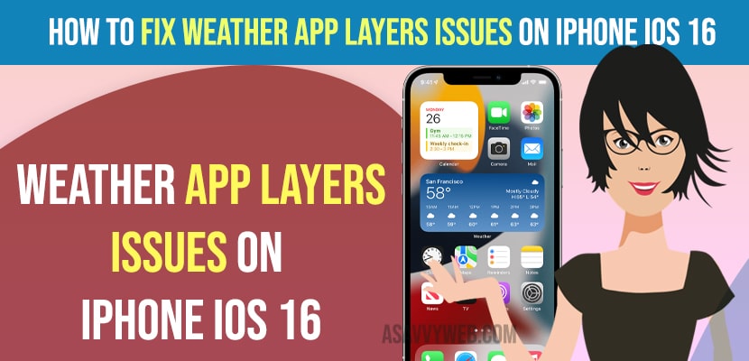 ix Weather app Layers issues on iPhone iOS 16