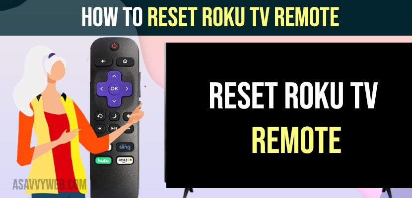 How to Reset Roku tv Remote