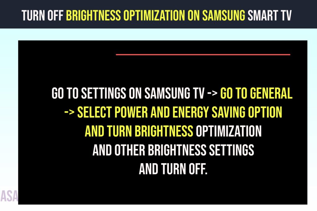 How to Turn Off Brightness Optimization on Samsung Smart tv