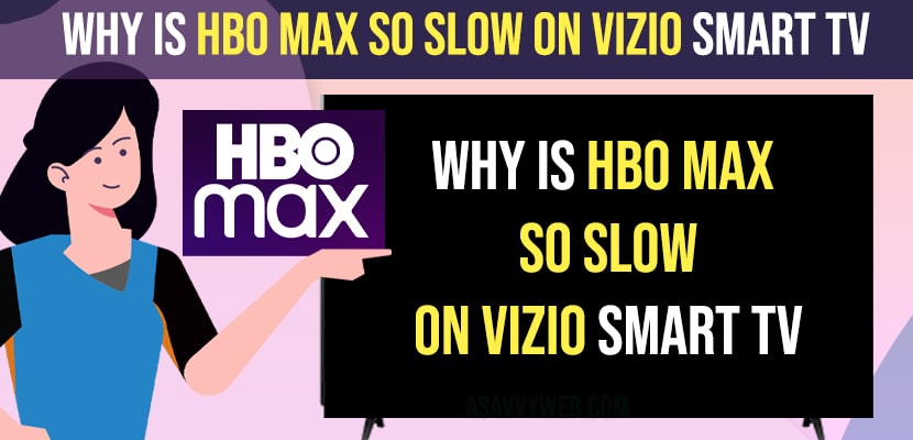 Why is HBO Max So Slow on Vizio Smart tv