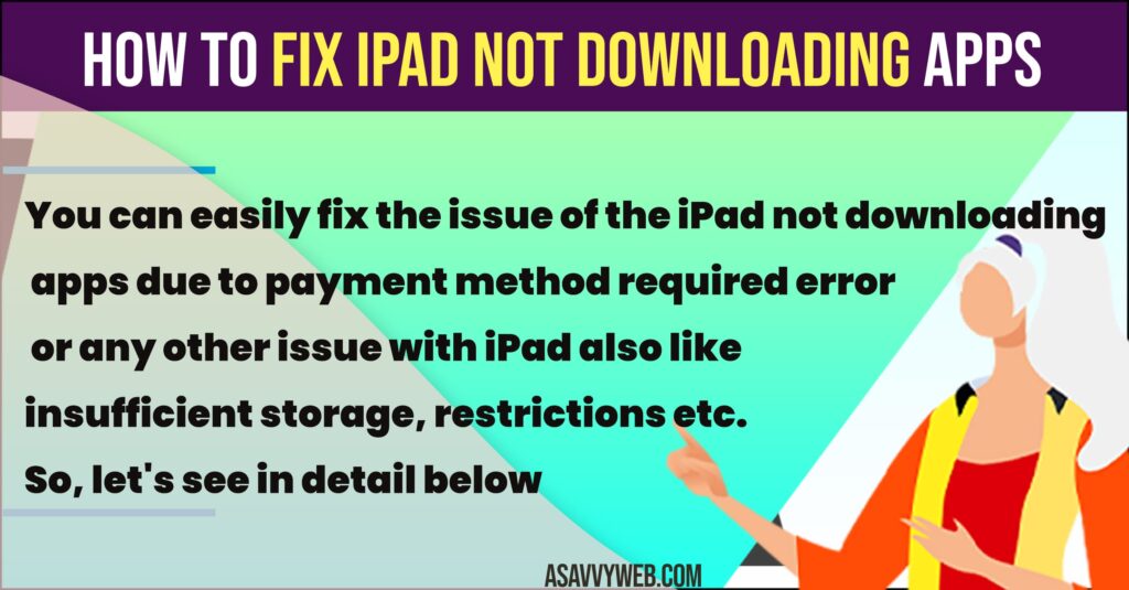 How to Fix iPad Not Downloading Apps