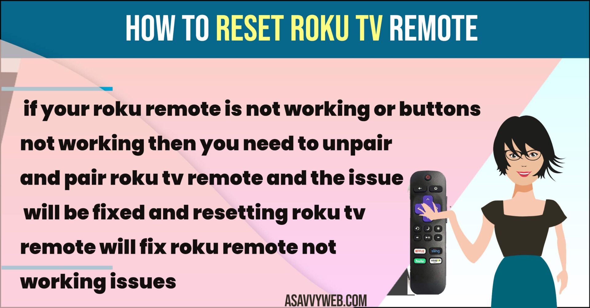 How to Reset Roku tv Remote - A Savvy Web
