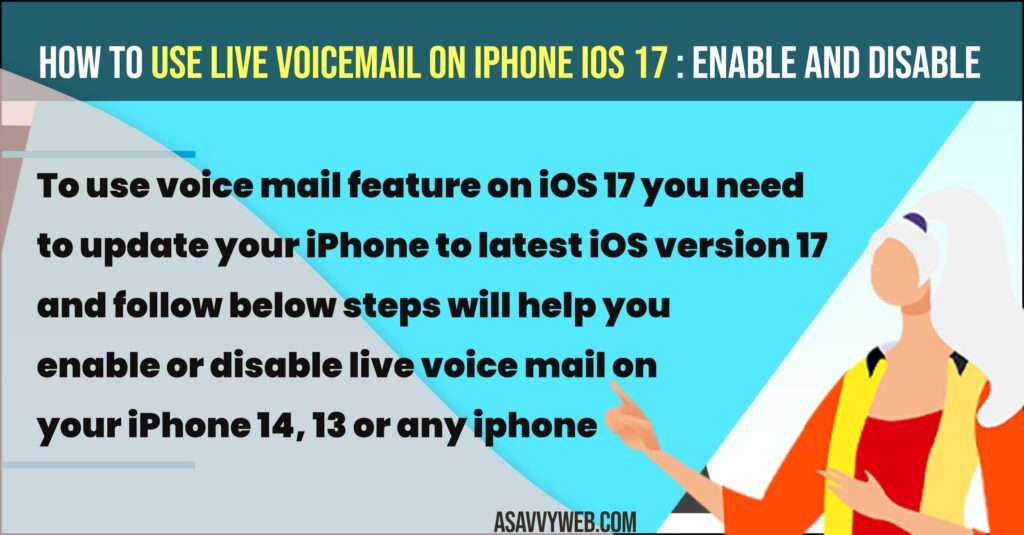 How to Use Live Voicemail on iPhone iOS 17