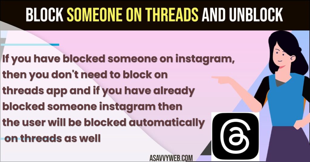 Block Someone on Threads and Unblock