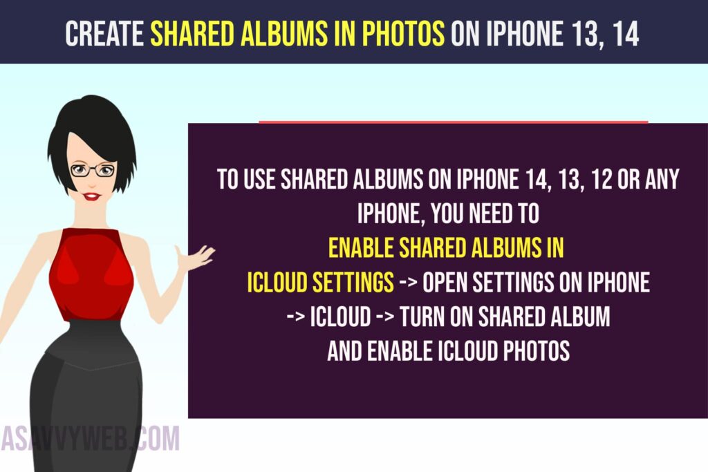 Create Shared Albums in Photos On iPhone 13, 14