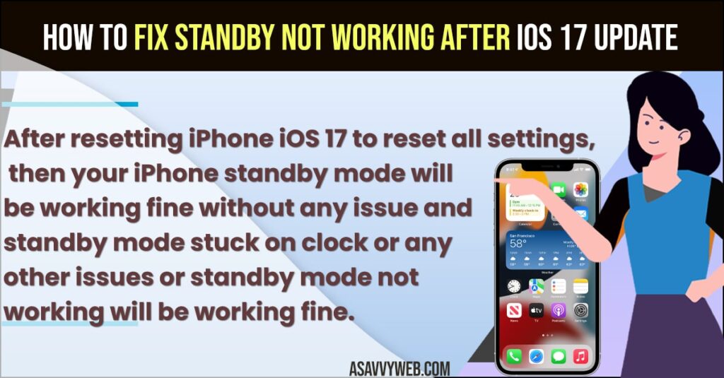StandBy Not Working After iOS 17 Update