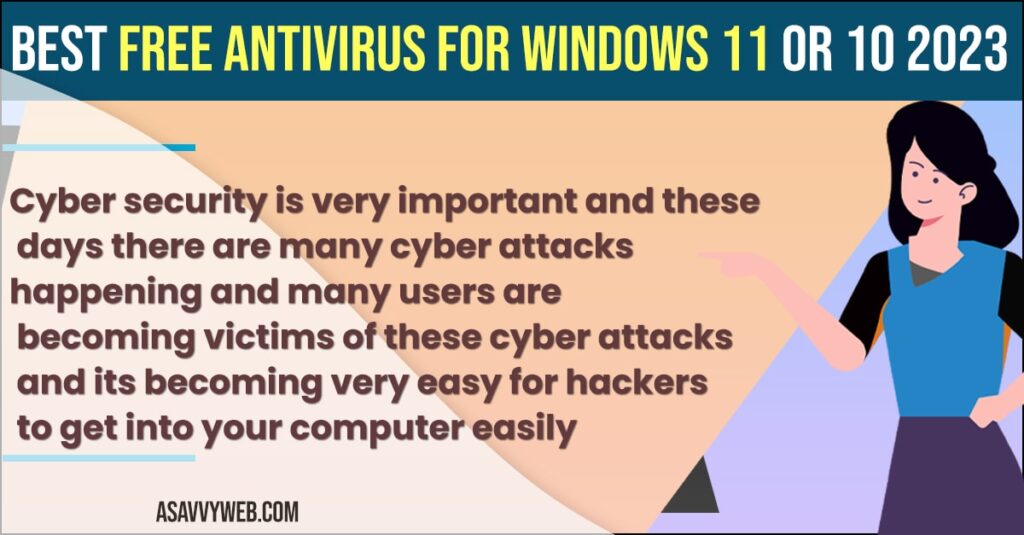 Free antivirus for Windows 11 or 10 2023