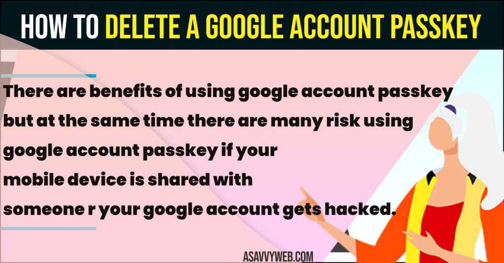 Delete a Google Account Passkey
