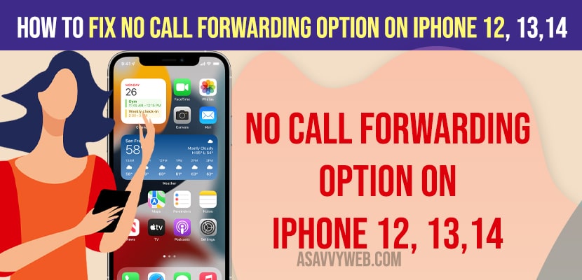 Fix No Call Forwarding Option on iPhone 12, 13,14