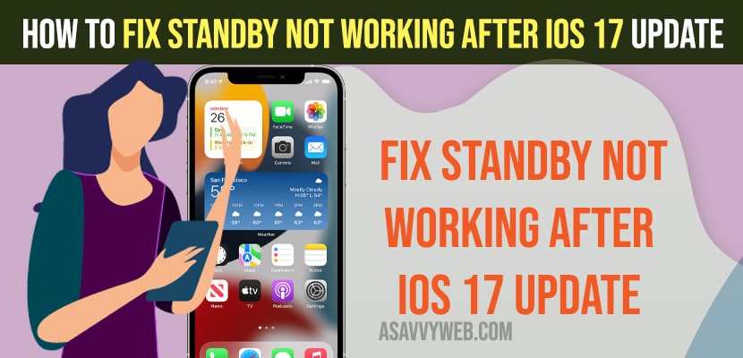 Fix StandBy Not Working After iOS 17 Update