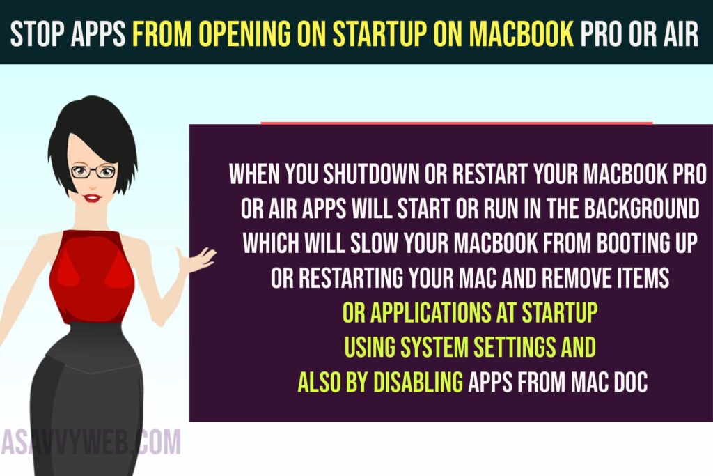 Stop Apps From Opening on Startup on Macbook