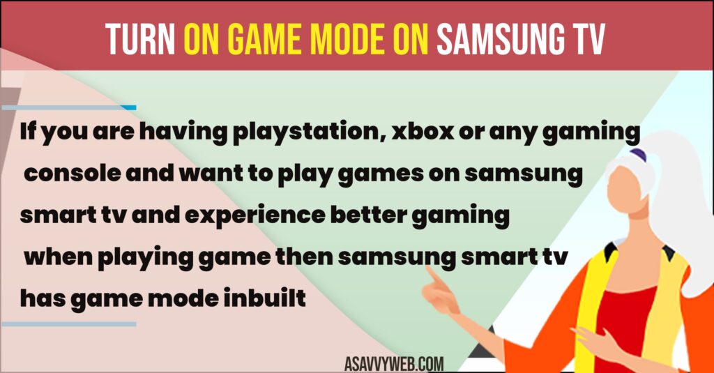 How to Turn on Game Mode on Samsung TV