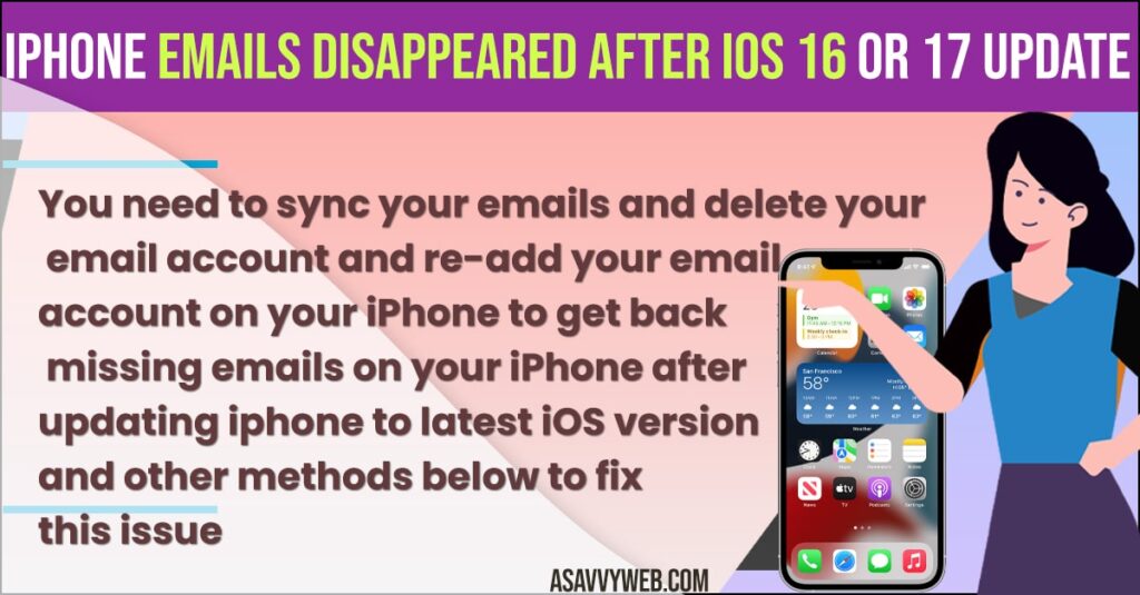Fix iPhone Emails Disappeared After iOS 16 or 17 Update