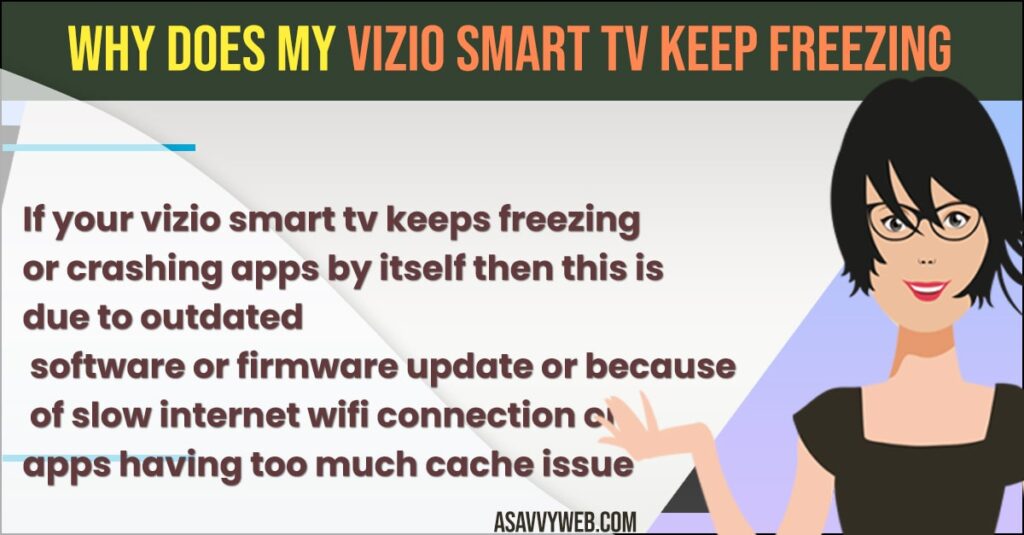 My Vizio Smart tv Keep Freezing