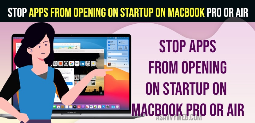Stop Apps From Opening on Startup on Macbook Pro or Air