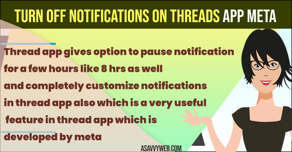 Turn off Notifications on Threads App Meta