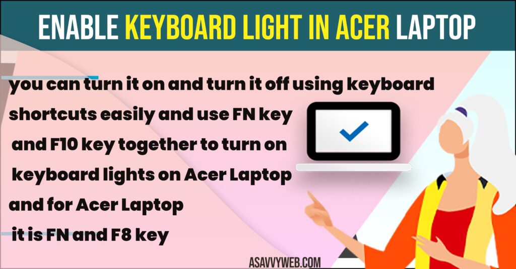 How to Enable Keyboard Light in Acer Laptop