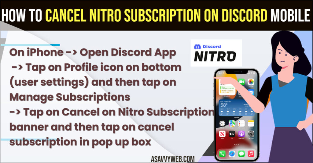 Cancel Nitro Subscription on Discord Mobile