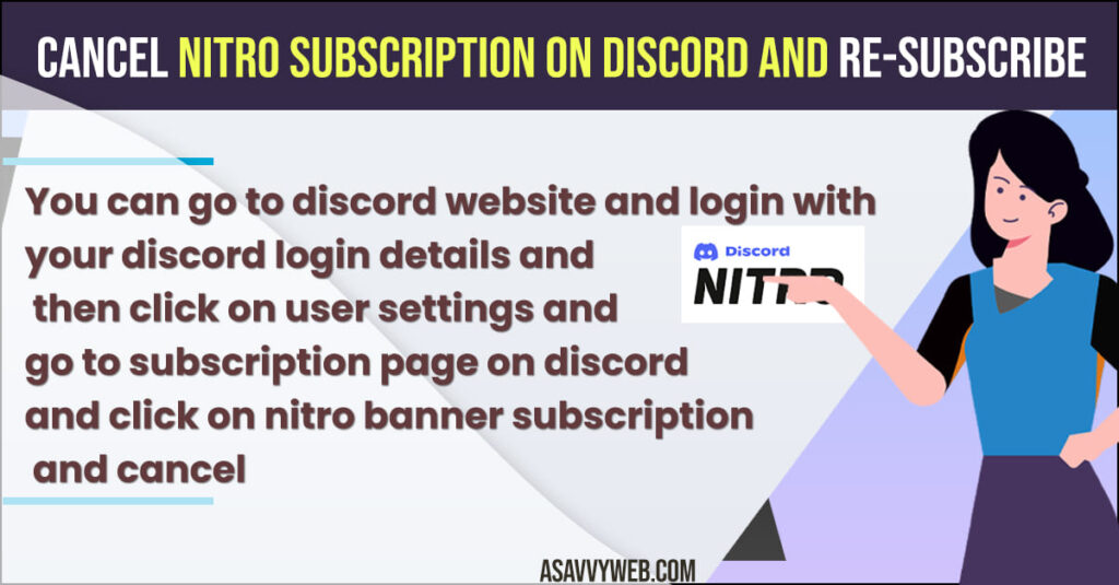 Cancel Nitro Subscription on Discord and Re-Subscribe