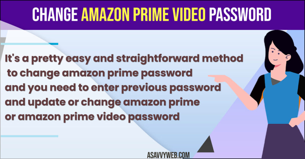 How to Change Amazon Prime Video Password