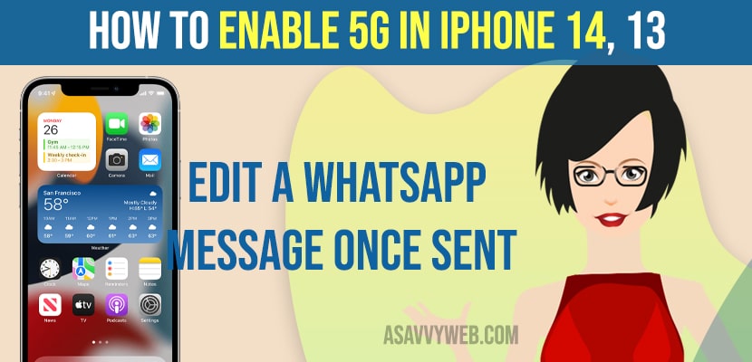 How to Enable 5G in iPhone 14, 13