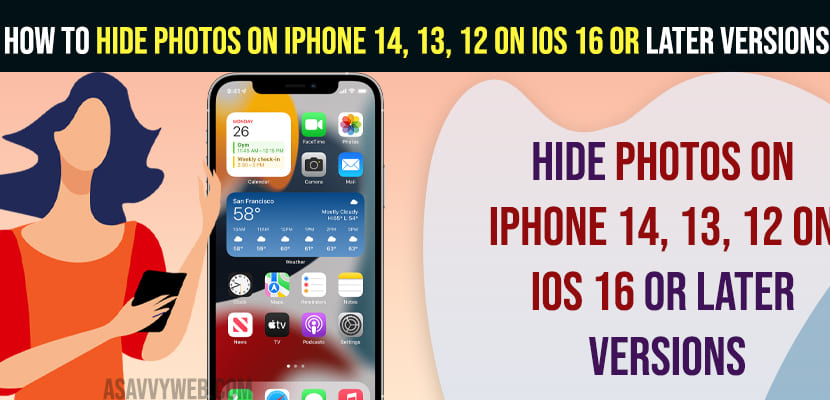 How to Hide Photos on iPhone 14, 13, 12 on iOS 16 or Later Versions
