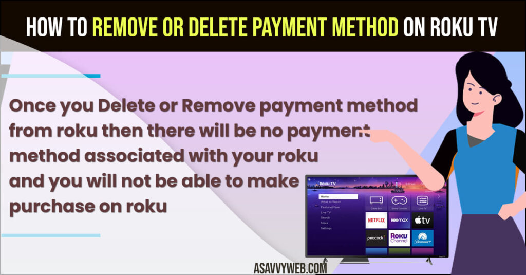 Remove Payment Method on Roku tv