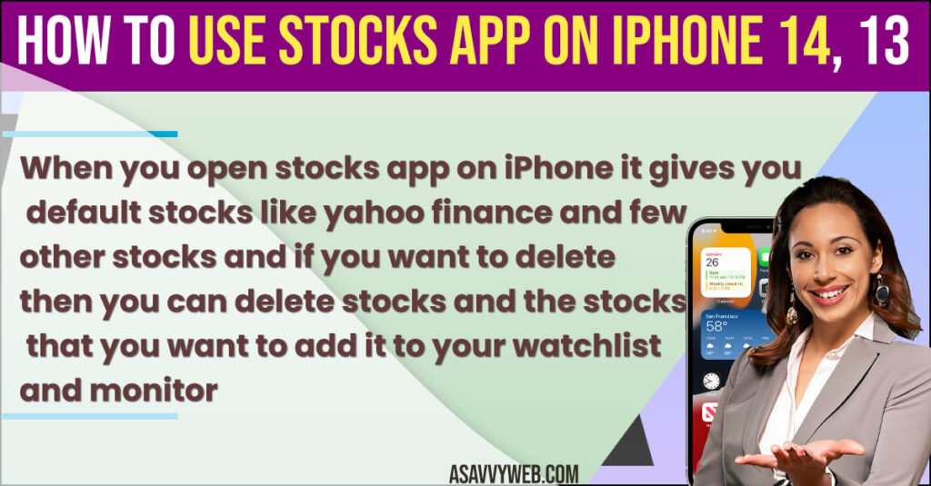 Use Stocks App on iPhone 14