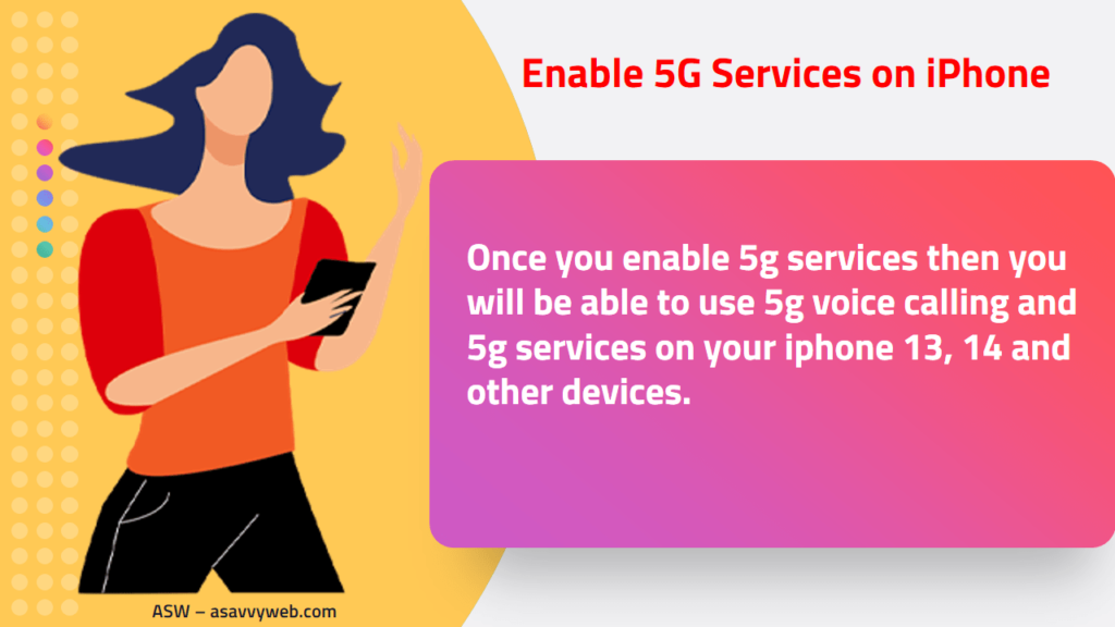 enable 5g services on iphone