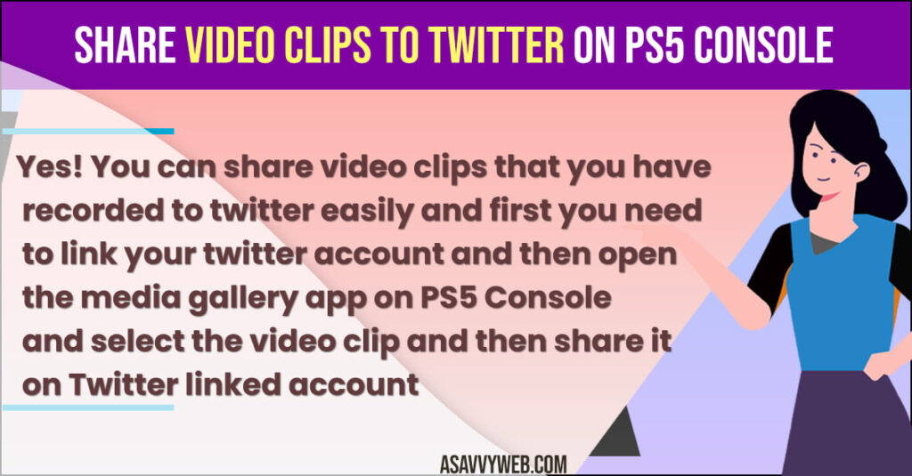 Share Video Clips to Twitter on PS5 Console