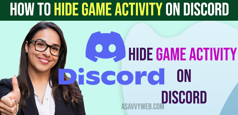 How to Hide Game Activity on Discord