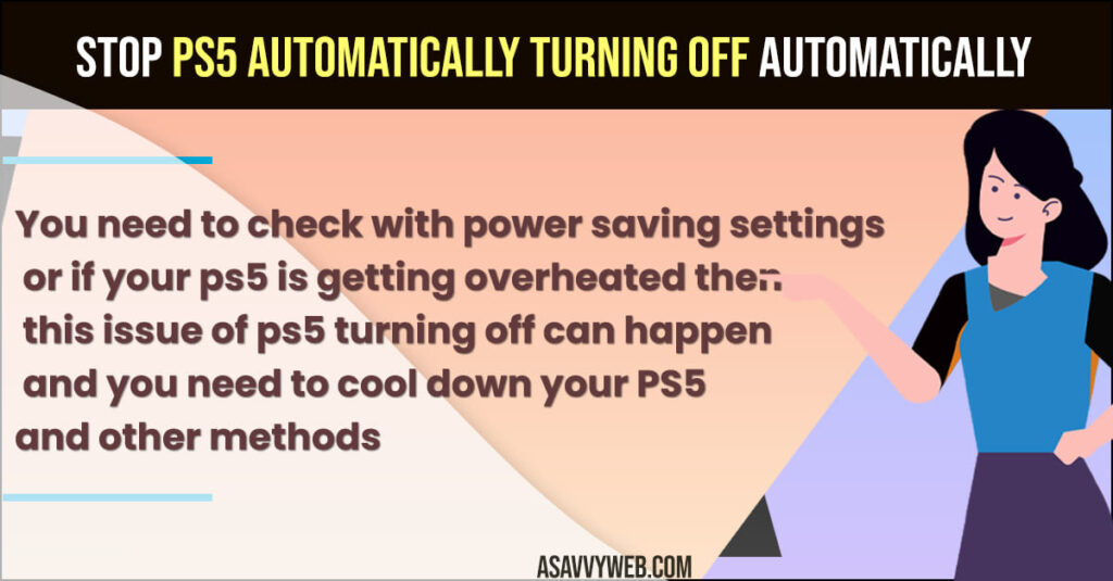 STOP PS5 Automatically Turning OFF Automatically