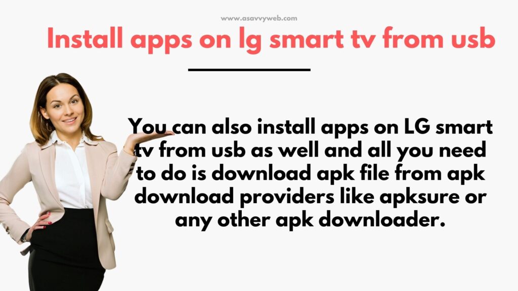 how to install apps on lg smart tv using usb