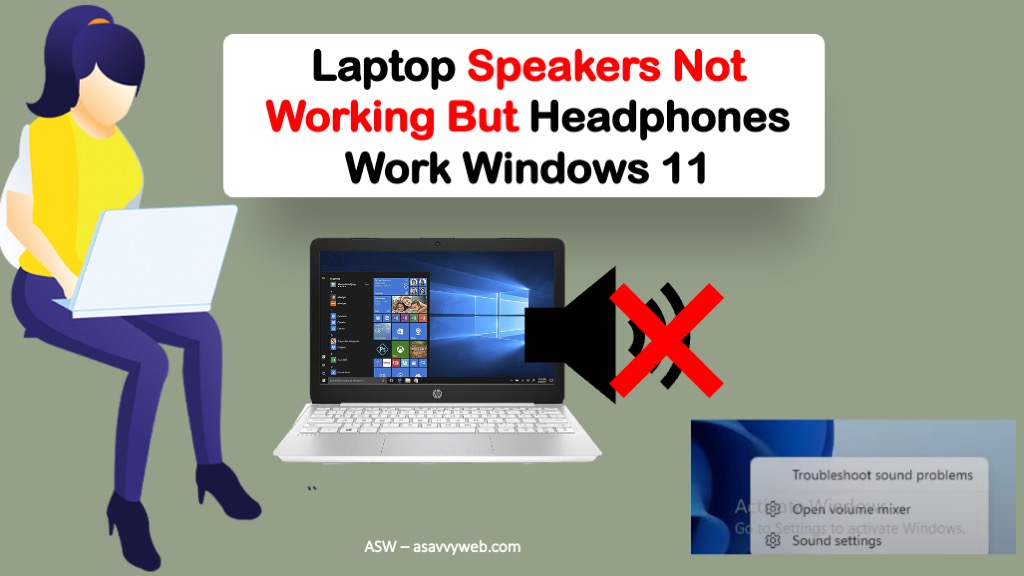 Laptop Speakers Not Working But Headphones Work Windows 11