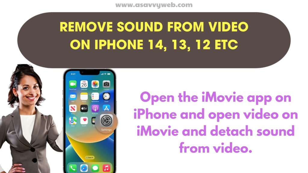 Open the iMovie app on iPhone