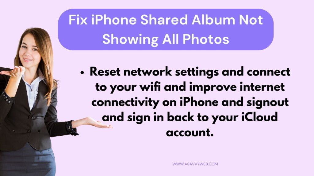 reset network settings and signout of icloud and signin again
