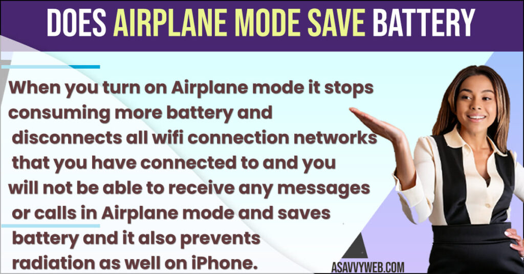 Airplane Mode Save Battery?