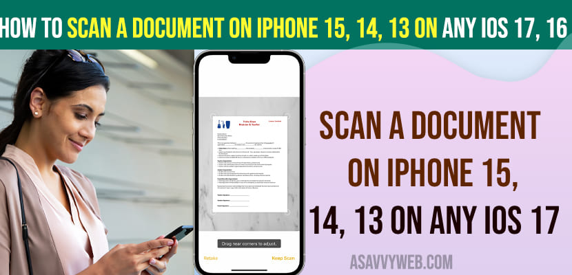 How to Scan a Document on iPhone 15, 14, 13 on any iOS 17, 16