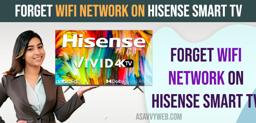Forget wifi Network on Hisense Smart tv