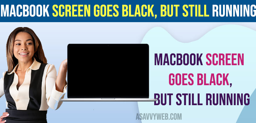 Macbook Screen Goes Black, But Still Running