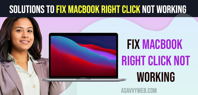 Solutions to Fix Macbook Right Click Not Working