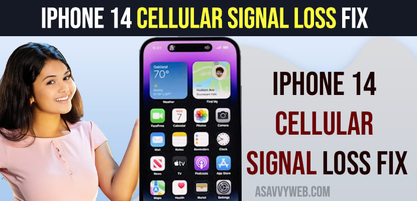 iPhone 14 Cellular Signal Loss Fix