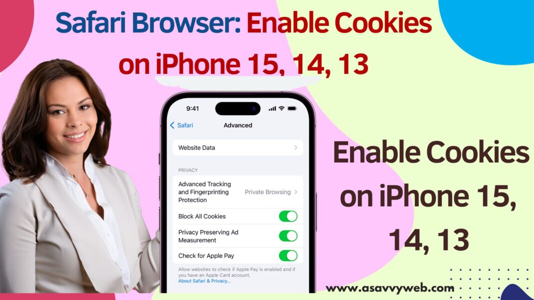 enable cookies on iphone safari browser