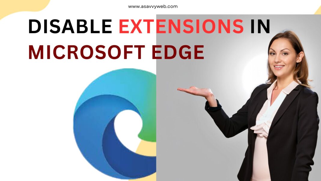 Disable Extensions In Microsoft Edge