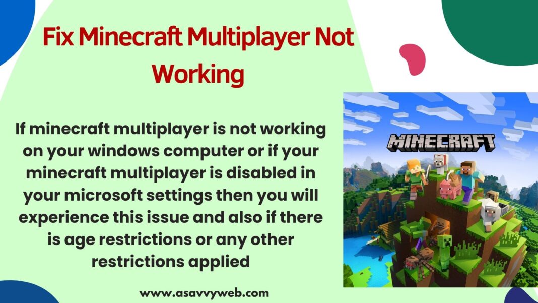 Why Minecraft Multiplayer Not Working & How to Fix - A Savvy Web