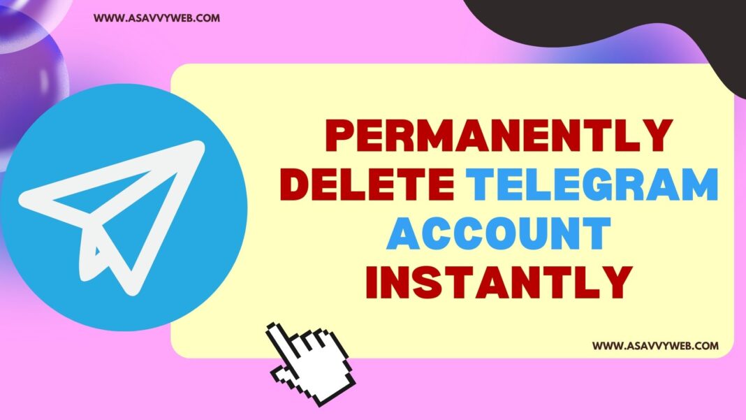 permanently delete telegram account